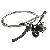 MagiDeal Links Hydraulische Kupplung Bremshebel Hauptzylinder Kupplungs-Set für Fahrrad Motorrad 22mm für Dirt Bike, Pit Bike, ATV, Motorrad