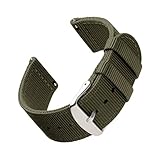 Archer Watch Straps - Premium-Uhrenarmbänder aus Nylon mit Schnellverschluss (Olivgrün, 22mm)