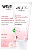 WELEDA Mandel Sensitiv Reinigungsmilch, sanfte porentiefe Naturkosmetik Reinigung für sensible Haut im Gesicht, geeignet für Neurodermitiker und schonende Entfernung von Make-up (1 x 75 ml)