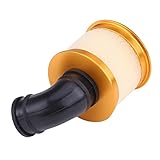 Dilwe RC Luftfilter, Aluminiumlegierung RC Auto Schwamm Luftfilter RC Zubehör für HSP 94122/188 1/10 ferngesteuertes Modellfahrzeug(Gold)