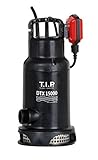 T.I.P. 30257 dauerlauffeste Schmutzwasser-Tauchpumpe DTX 15000, bis 15.000 l/h Fördermenge