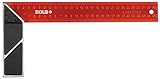 Sola 56014201 Schreinerwinkel'SRC 300', Rot beschichtet, Schwarz, (300 x 145 mm)