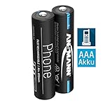 ANSMANN Telefon Akku AAA 800mAh NiMH 1,2V - Phone DECT Micro AAA Batterien wiederaufladbar mit geringer Selbstentladung ideal für Schnurlostelefone und Babyphones (2 Stück)