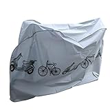 Nakeey Fahrradschutzhülle Fahrradgarage Wasserdichter Fahrrad Schutzhülle-Universal Fahrradschutz,Fahrrad abdeckplane,Fahrrad Abdeckung Fahrrad Cover 210x 98x110CM Hülle für Fahrrad