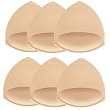 TopBine Abnehmbare BH-Pads Einlagen Damen Bequem Sport Cups BH Einsatz für Bikini Top Badeanzug - Braun - C/D