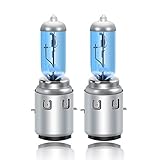 DZG - S2 / Ba20d Halogenlampen - 12V 35/35W Super Weiße Scheinwerferlampen 6000K Motorrad Hi/Lo Glühlampe, 2 Stück