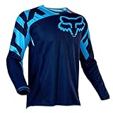 KAISUN Radfahren Jersey,MTB-Trikot Outdoor-Radsport Fahrrad Reitanzug Langarm-Shirt,Unisex Downhill-Anzug Herren Mountainbike Motocross Trikot (TYP-1,L)