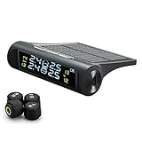 Gaoominy Solar Power Car TPMS Reifendruck Monitor Alarm System LCD Display