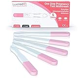 5 x LuxmedIQ Schwangerschaftstest Frühtest - HCG Test zur Früherkennung 5 Tage vor Periode - Early Pregnancy Tests - SS Test 25 mIU - SST - Schwangerschaftsfrühtest - Frühschwangerschaftstest Streifen