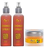 Joveka Bronze Spray, Bräunungsintensivierer 2 X 200 ml. + 1 X Joveka Face Cream Wax 50 ml
