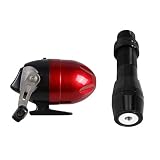 MagiDeal Bowfishing Reel Bogenschießen Spincast Reel Mit Aluminiumbogen Angelrolle Sitz Leicht Und Langlebig