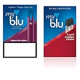 Elektrische Zigarette myblu Farbe Purpur - Starter Set mit Podpack Aroma Cherry Crush - Ohne Nikotin