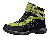 riemot Herren Damen Wanderschuhe Wasserdicht Trekking- & Wanderstiefel Leicht Outdoorschuhe Schwarz Grün Gr.46 EU