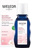 WELEDA Mandel Sensitiv Gesichtsöl, intensives Naturkosmetik Bio Pflegeöl gegen unreine Haut, Hautirritationen und zur Make-up Entfernung, für Neurodermitiker geeignet (1 x 50 ml)