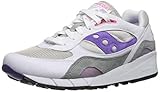 Saucony Herren Shadow 6000 Turnschuh, Weiß/Grau/Violett, 38.5 EU
