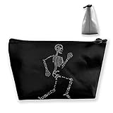 Trapez-Kulturbeutel Tragbare Reisetasche Laufen Skeleton Stitching Pattern Waterproof Bag
