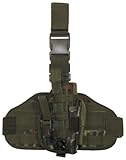 MFH Pistolenbeinholster Molle Bein und Gürtelbef, flecktarn