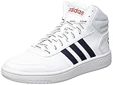 adidas Herren HOOPS 2.0 MID Basketballschuh, FTWR White Legend Ink Scarlet, 44 EU