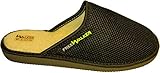 FreeWalker ® AIR | Innen: 100% Schafwolle | Herren Hausschuhe | Warme & Atmungsaktive Pantoffeln für Wohlgefühl Schwarz|Wolle|43 EU