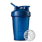 BlenderBottle Classic Loop Shaker mit BlenderBall, optimal geeignet als Eiweiß Shaker, Protein Shaker, Wasserflasche, Trinkflasche, BPA frei, skaliert bis 400 ml, 590 ml, navy blau