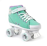 Sfr Skates Unisex, Jugend Vision Sneaker P Rollschuhe mit Knöchelriemen und Klettverschluss, Grün (Green), 37