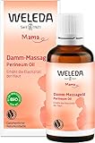 WELEDA Damm Massageöl, Naturkosmetik Schwangerschafts- und Körperöl zur Erhöhung der Elastizität der Haut und Vorbeugung von Dammrissen bei der Geburt (1 x 50 ml)