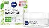 NIVEA Natural Balance feuchtigkeitsspendende Tagespflege (50 ml), Feuchtigkeitscreme mit Bio Aloe Vera, Jojoba- und Mandelöl, Tagescreme für normale und Mischhaut