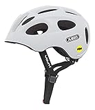 ABUS Youn-I MIPS Kinderhelm - Fahrradhelm für Kinder - für Mädchen und Jungen - 38809 - Weiß Matt, Größe S