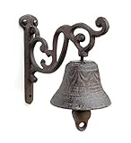 DanDiBo Türglocke Gusseisen Antik 89048 Glocke Gartenglocke Deko Tür Glocke Türklingel Gartendeko