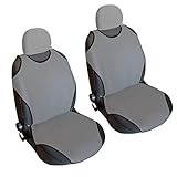 Akhan CSC404 - 1 Paar (2 Stück) Sitzbezug Sitzauflage Sitzschoner Grau
