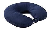 ZOLLNER Nackenkissen Mikroperlen, ergonomisch, 31x30 cm, blau, Druckknopf