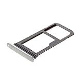 jbTec SIM-Tray/SD-Card Karten-Halter passend für Samsung Galaxy S7 - Slot Schlitten Kartenhalter Karte Rahmen Simkarten Simkartenhalter Holder, Farbe:Silber