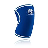 Rehband Bandage Kniebandage Retro Neopren, Blau, XL