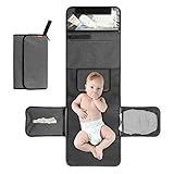 ALLONWAY Tragbare Wickelunterlage, Baby Wickelunterlagen für Unterwegs, Faltbare Wickelunterlage, Baby Wickelunterlage, Wickelunterlage für unterwegs Babys Wickeln auf Reisen Wickeltisch