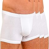 HERMKO 3901 3er Pack Herren Boxershorts Pant aus 100% Bio-Baumwolle, Größe:D 10 = EU 4XL, Farbe:weiß