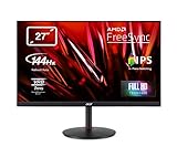 Acer XV270P Gaming Monitor 27 Zoll (69 cm Bildschirm) Full HD, 165Hz OC, 144Hz, 2ms (G2G), 2xHDMI 2.0, DP 1.2, höhenverstellbar, drehbar, HDMI/DP FreeSync Premium