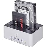 Renkforce rf-docking-07 USB 3.2 Gen 1 (USB 3.0) SATA 2 Port Festplatten-Dockingstation mit Clone-Funktion