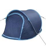 vidaXL Pop-Up Zelt Wurfzelt 2 Personen Campingzelt Marineblau/Hellblau