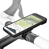 Wicked Chili QuickMOUNT Fahrrad Halterung kompatibel mit iPhone X Lenker/Vorbau Befestigung mit Rain Case und Schutzhülle für iPhone XS für MTB Rennrad Motorrad Navigation (5,8 Zoll) schwarz