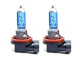 2x H16 SUPER WHITE BLUETECH® GLÜHLAMPEN 19W 7500K Xenon Optik PGK19-3