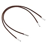 REMA 1 Paar Schnürsenkel mittelbraun - rund - dünn - ca. Ø 2,5 mm von 20 cm - 500 cm (245 cm)
