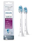 Philips Sonicare Original Aufsteckbürste Optimal Gum Care HX9032/10, 4x gesünderes Zahnfleisch, 2 Stück