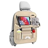 ACGAM Auto Rückenlehnenschutz, Wasserdicht Autositz Organizer mit vielen Sack, Tablet/Telefon Aufbewahrung, Multifunktionale Auto Aufbewahrungstasche für Auto Ordentlich (1 Stück)