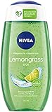 NIVEA Pflegedusche Lemongrass & Oil (250 ml), erfrischendes Duschgel mit Pflegeöl-Perlen, verwöhnende Dusche mit revitalisierendem Zitronengras-Duft