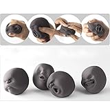 EQLEF® Anti stress spielzeug Lustige Neuheit-Geschenk der japanischen Gadgets Silikon Vent menschliches Gesichts-Kugel Anti-Stress-Scented Caomaru Toy Geek Gadget Vent Spielzeug 1pcs