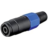 PA Lautsprecher Kupplung 4 pol mit Knickschutz 4.0mm 2