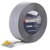 HOLZBRINK Weichsockelleiste selbstklebend HELLGRAU Knickleiste, 32x23mm, 5 Meter