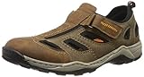 Rieker Herren Sandalen 08075, Männer Trekking Sandalen, Sport-Sandale geschlossener Zehenbereich Herr-en Man,Mandel/REH/schwarz / 24,43 EU / 9 UK