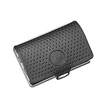 Mercedes Benz Original I-Clip Kreditkarten Etui/Box mit Geldscheinklammer Schwarz Leder/Kuststoff 8,7 x 6 x 1,6 cm