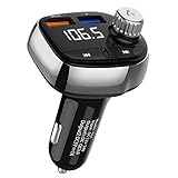 FM Transmitter Bluetooth Auto mit QC 3.0 Radio Adapter Freisprecheinrichtung MP3 Player